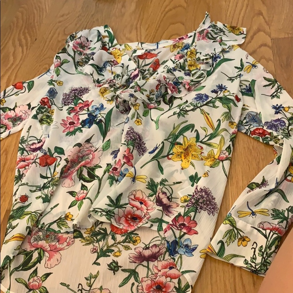 A flower blouse